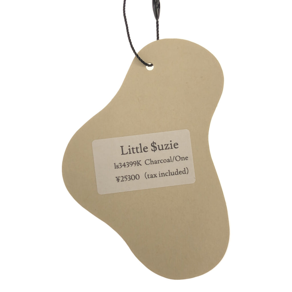【신품】 Little $uzie / 리틀수지 | 2023AW | Extra Fine Merino Wool Hooded Knit 울 후드 니트 | 하나 | Charcoal | 여성