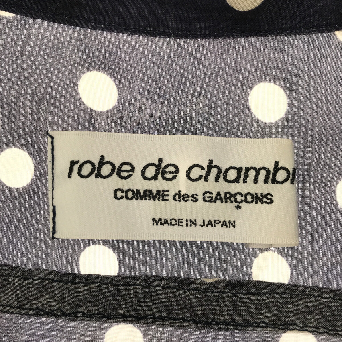 robe de chambre COMME des GARCONS / ローブドシャンブルコムデギャルソン | 2001AW | ドット  トラッカー シャツジャケット | ネイビー/ホワイト | レディース
