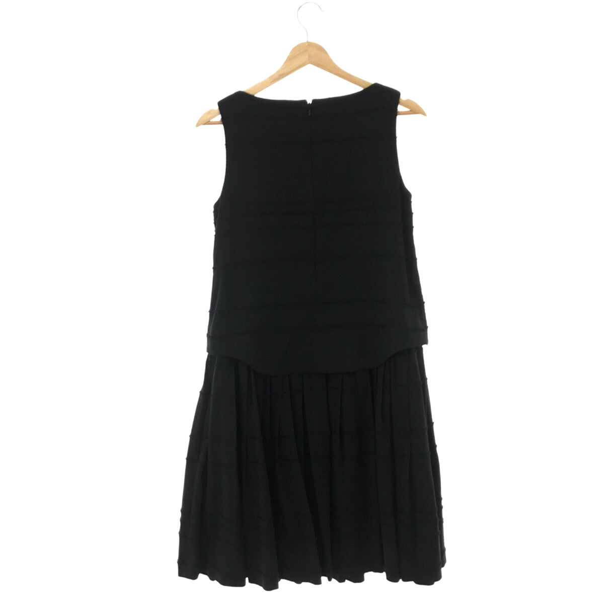 FOR flowers of romance / 포 플라워 오브 로맨스 | 주름 전환 민소매 원피스 | 블랙 | 여성