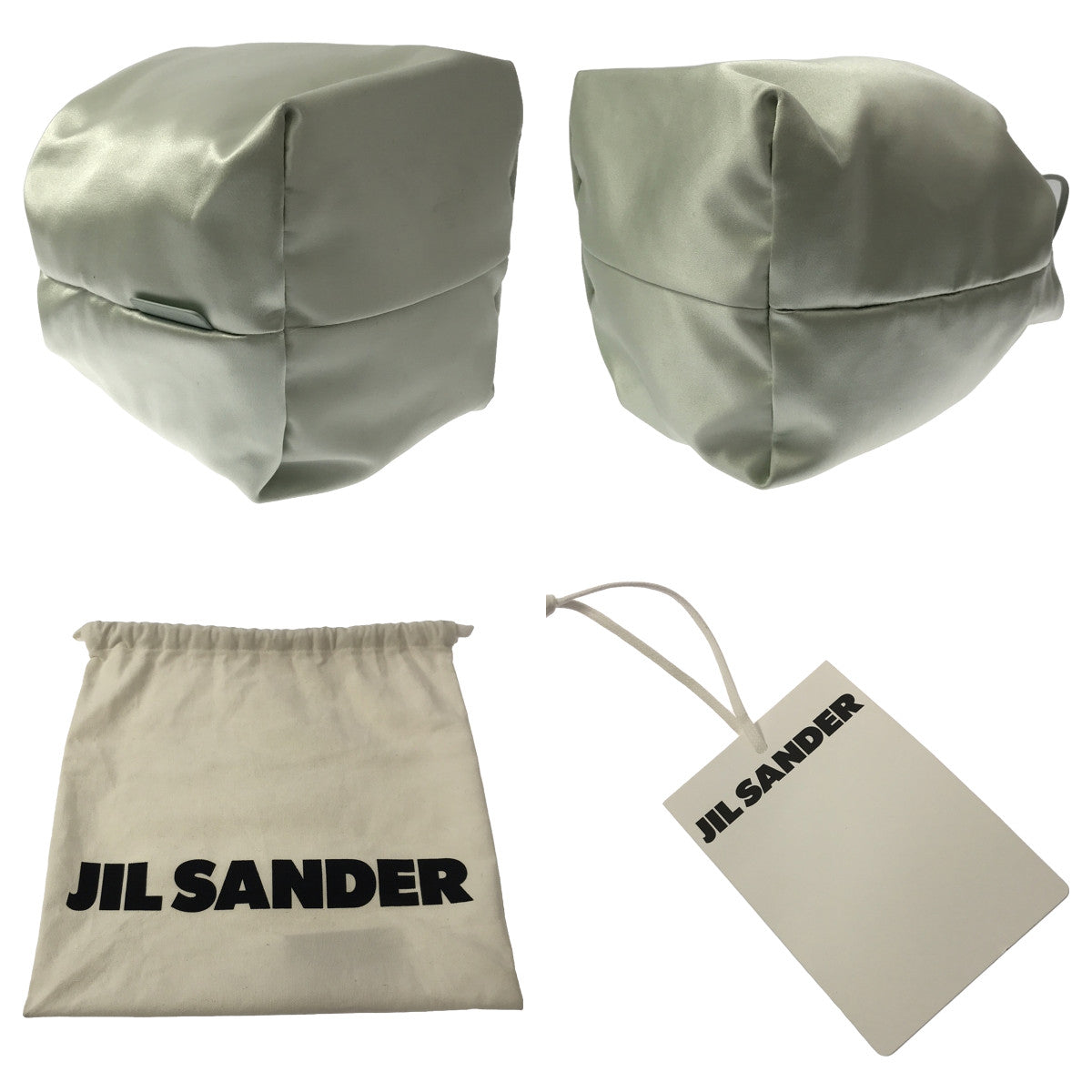 【新品】  JIL SANDER / ジルサンダー | DRAWSTRING ドローストリング クロスボディ 巾着 ショルダーバッグ スモール | ライトグリーン | レディース