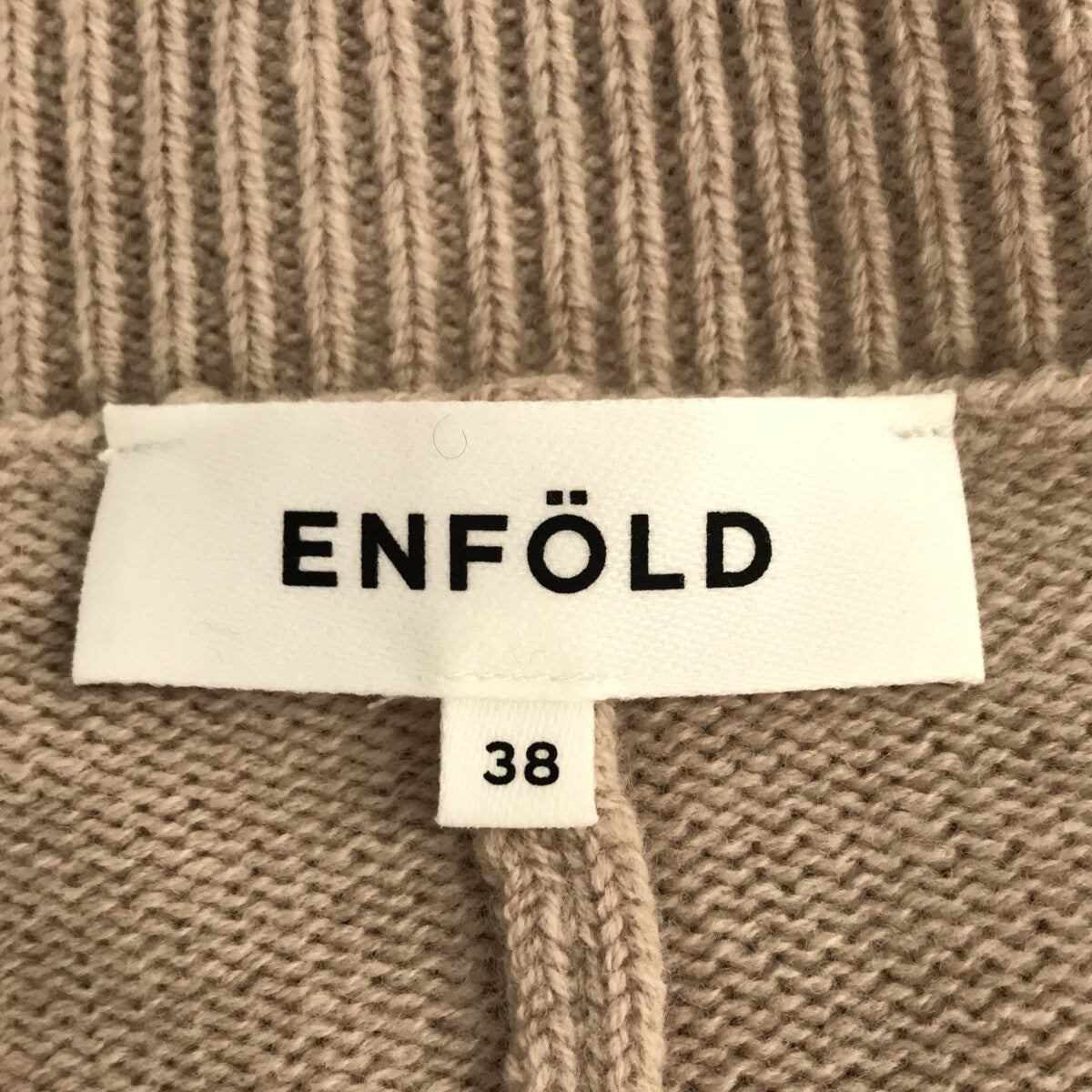 ENFOLD / エンフォルド | 2021AW | ウールKNIT CAPE アシンメトリー