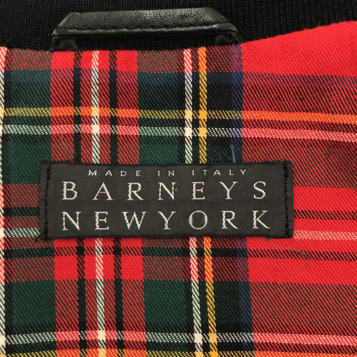 BARNEYS NEWYORK / バーニーズニューヨーク | レザー 裏地チェック