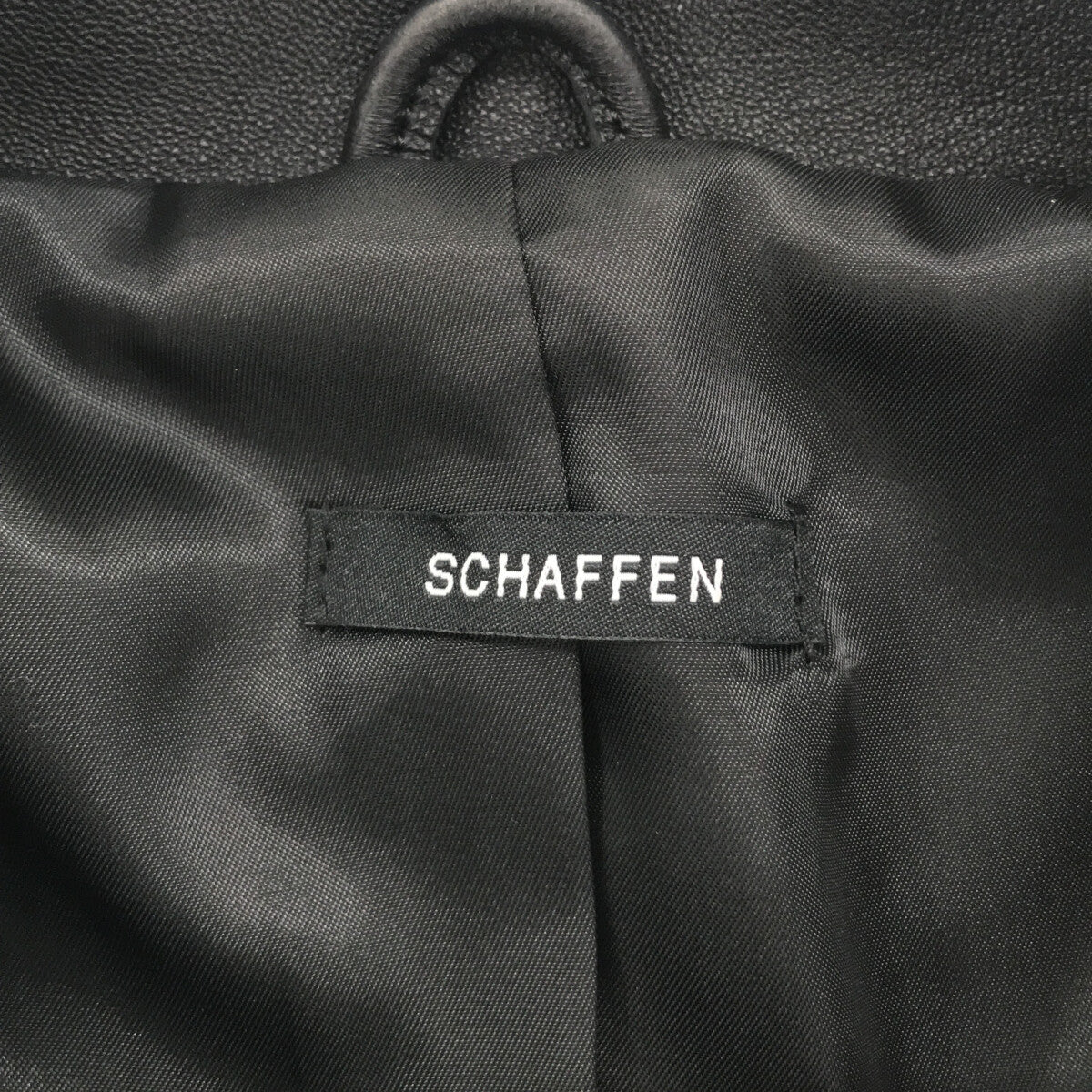 【美品】 SCHAFFEN / シャッフェン | 総裏地 ラムレザー シングルジャケット | 2 | ブラック | メンズメンズ