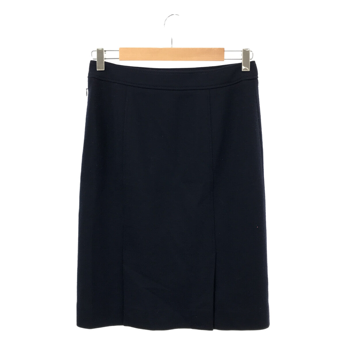 AQUASCUTUM / アクアスキュータム | バックスリットスカート | ネイビー | レディース