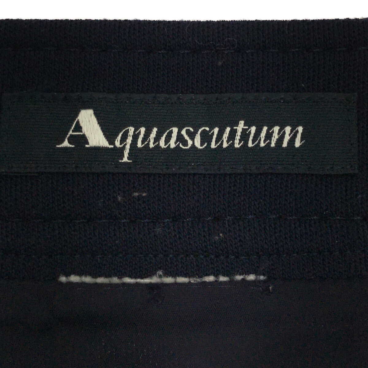 AQUASCUTUM / アクアスキュータム | バックスリットスカート | ネイビー | レディース