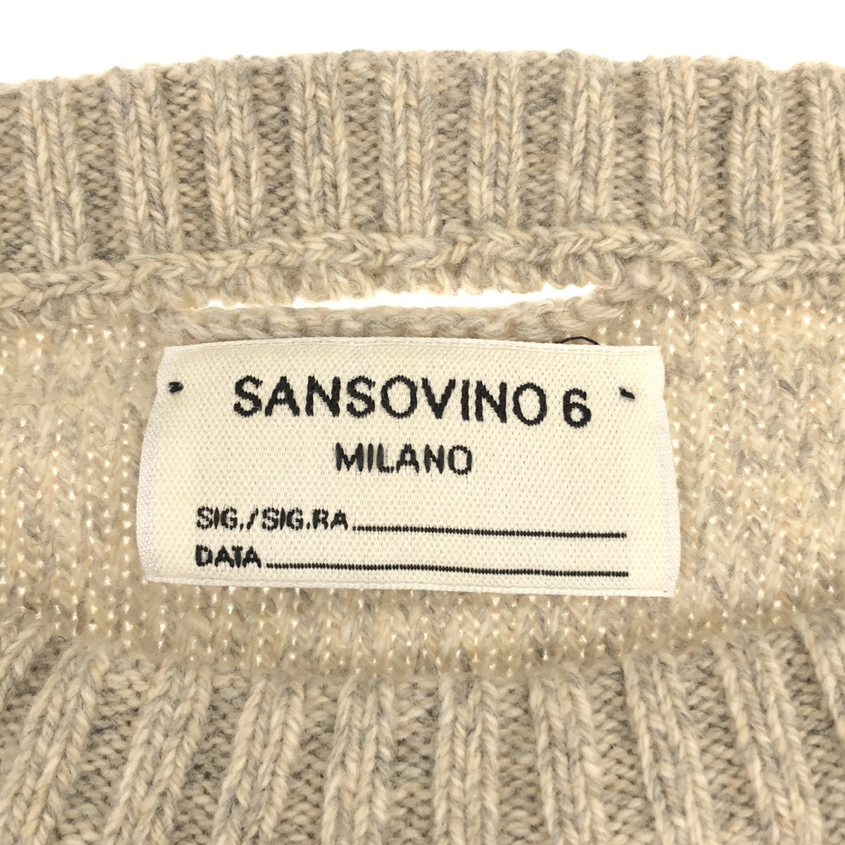 SANSOVINO 6 / サンソヴィーノ セイ | アシンメトリー デザインニット |
