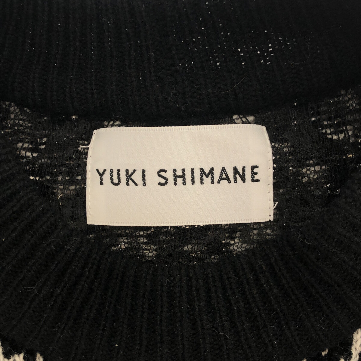 YUKI SHIMANE / ユキシマネ | レース ドッキング レイヤード ニットベスト | F | レディース