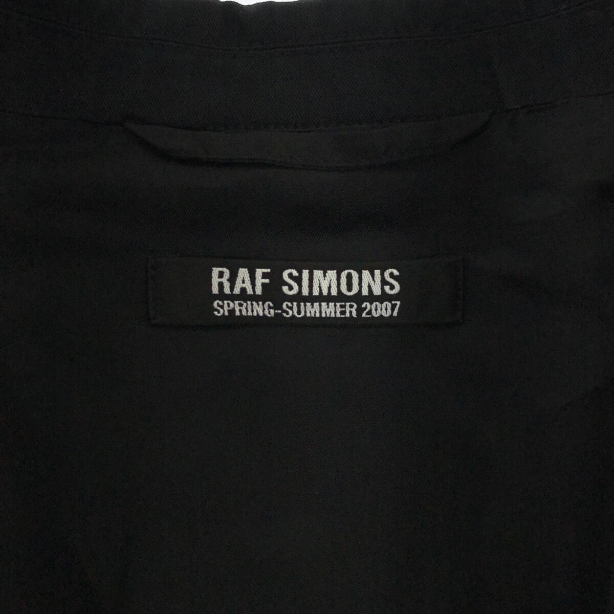 RAF SIMONS / ラフシモンズ | コットン 1B シングル テーラードジャケット | 44 | ブラック | メンズ