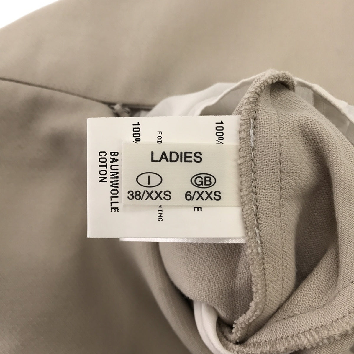 FABIANA FILIPPI / ファビアナフィリッピ | コットンツイル サイドタック ノースリーブワンピース | XXS | ベージュ | レディース