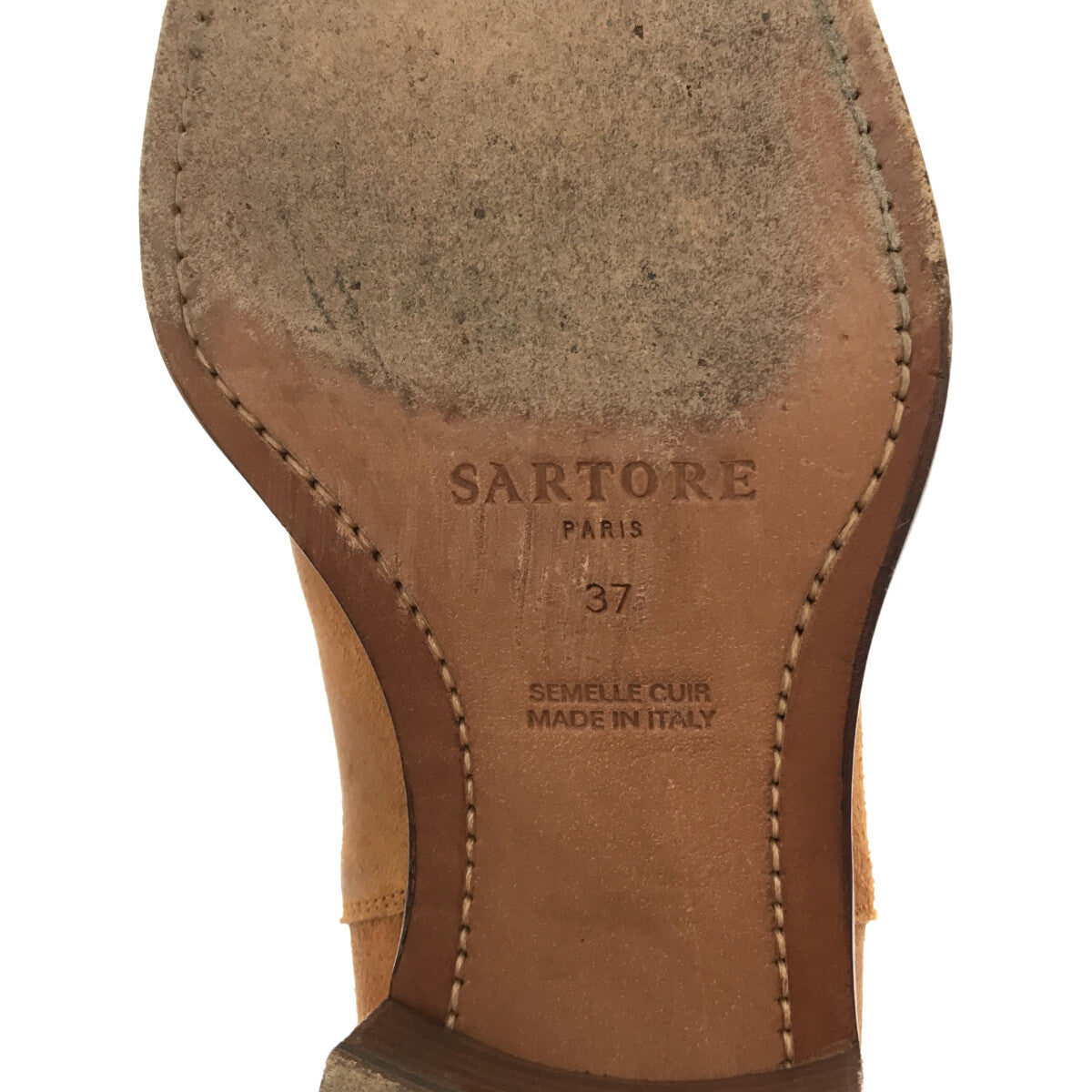 SARTORE / サルトル | スエードレザー ロングブーツ | 37 | ベージュ | レディース