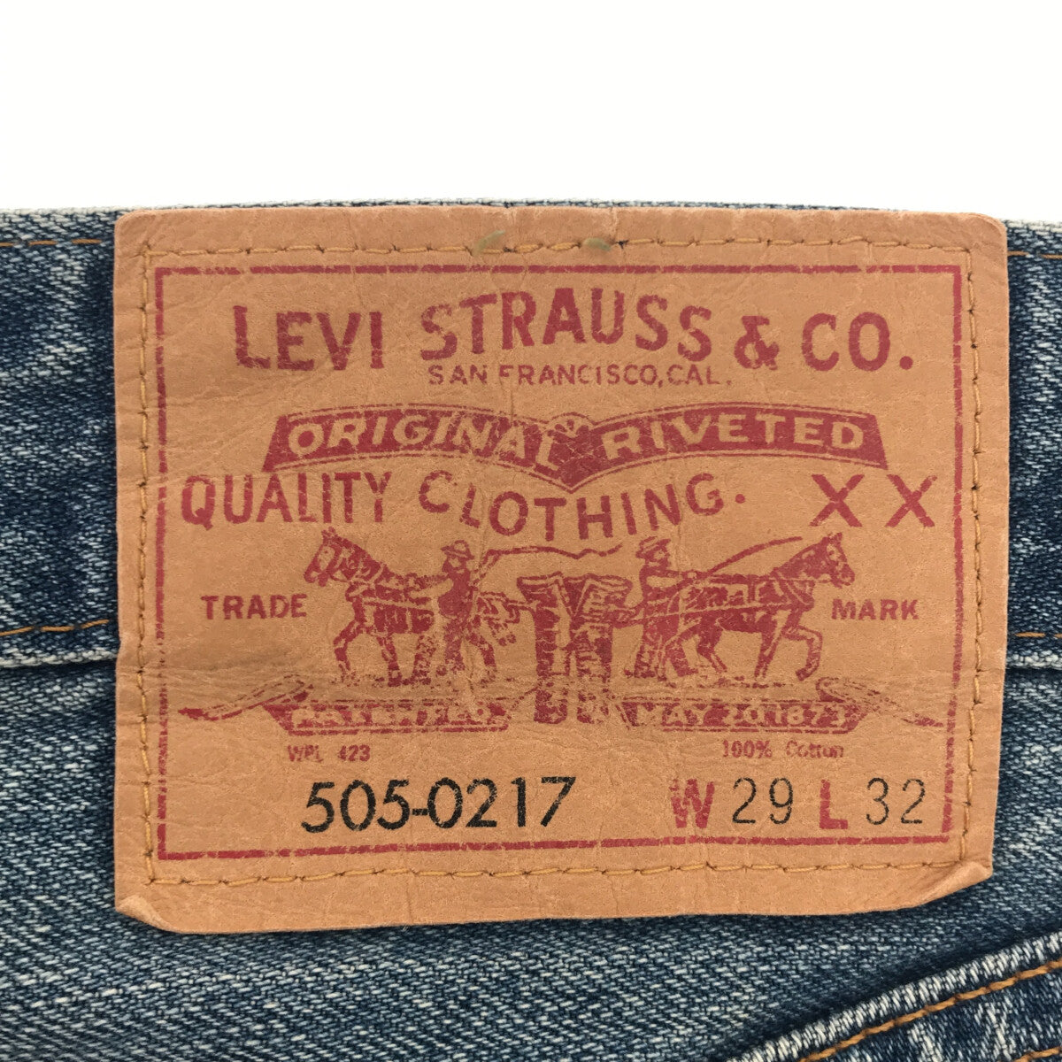 LEVI'S VINTAGE CLOTHING LVC / リーバイスヴィンテージクロージング | 505-0217 ストレートデニムパンツ |  W29 | インディゴ | レディース