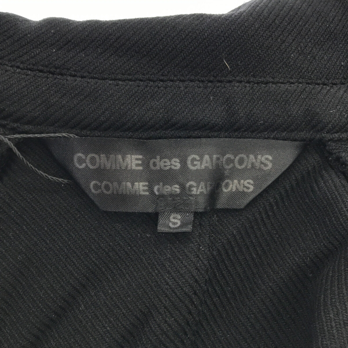 COMME des GARCONS COMME des GARCONS / コムコム | ポリ縮絨 ダブルライダースジャケット | S | ブラック  | レディース