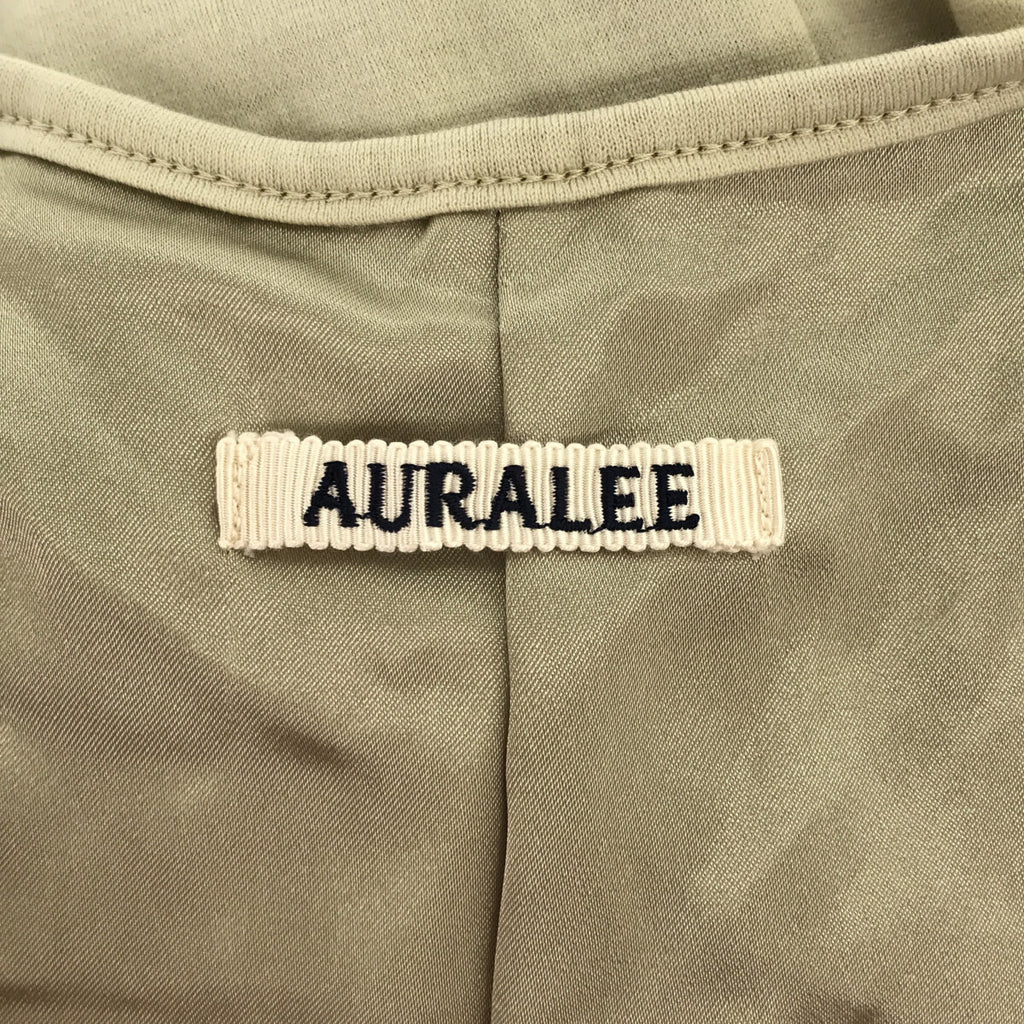 【미품】 AURALEE / 오라리 | 2021AW | EXTRA FINE WOOL JERSEY SLEEVELESS ONE PIECE / 총 안감 원피스 | 1 | L.GR/BE | 여성