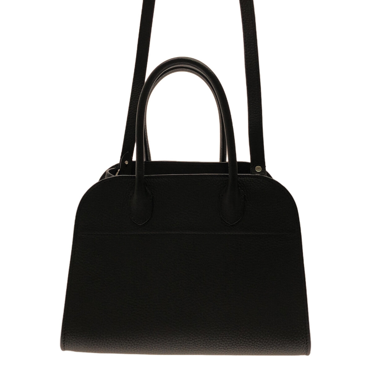 【美品】 THE ROW / ザロウ | W1190L133 2WAY MARGAUX 10 マルゴー10 レザー ショルダー ハンド バッグ |  BLACK PLD | レディース