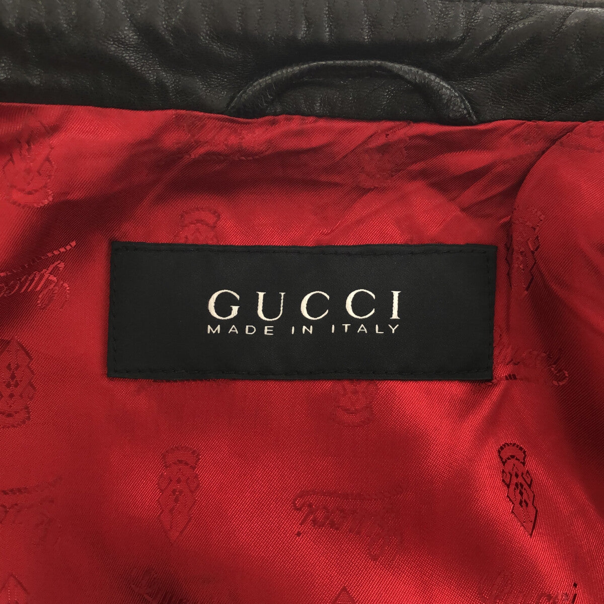 GUCCI / グッチ | ラムレザー シングルライダース ジャケット | 48 | – KLD