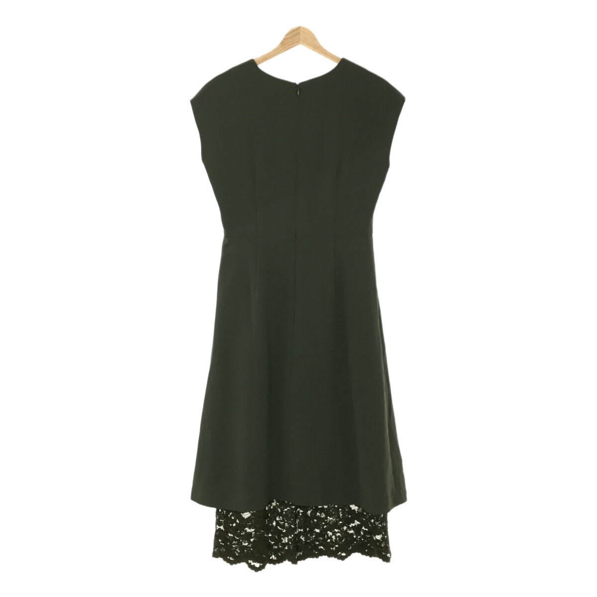 【신품】 Arobe / 아로브 | 총 안감 엠브로이드 레이스 레이어드 원피스 올인원 | 2 | 올리브 | 여성