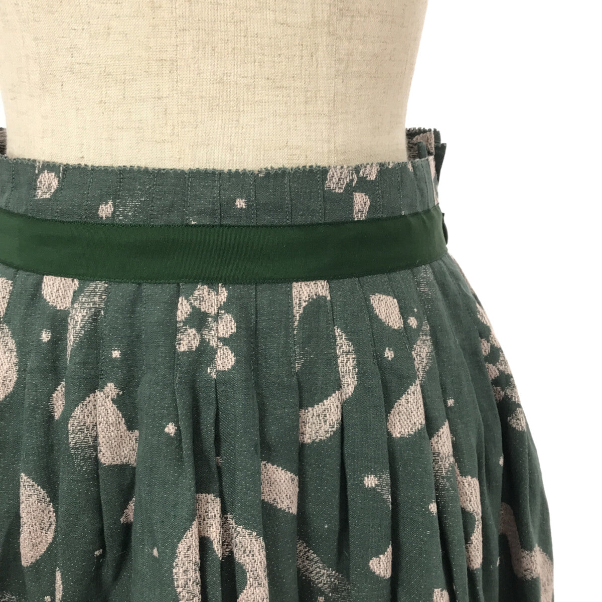 米娜·佩爾霍寧 / 米娜·佩爾霍寧 | 米娜·佩爾霍寧2023SS |花朵宇宙裙 | 36 |苔綠色/淡粉色 |女性的