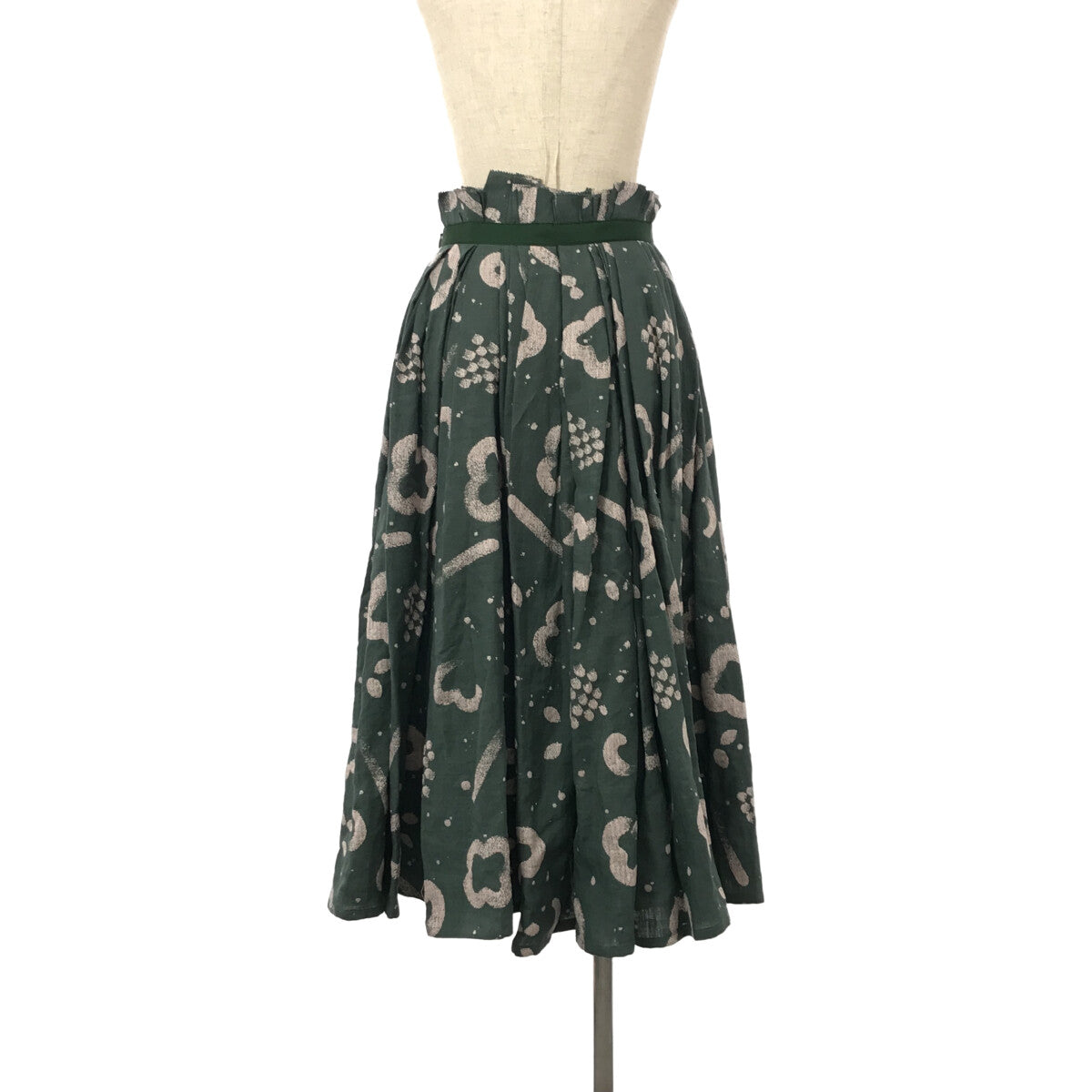 米娜·佩爾霍寧 / 米娜·佩爾霍寧 | 米娜·佩爾霍寧2023SS |花朵宇宙裙 | 36 |苔綠色/淡粉色 |女性的