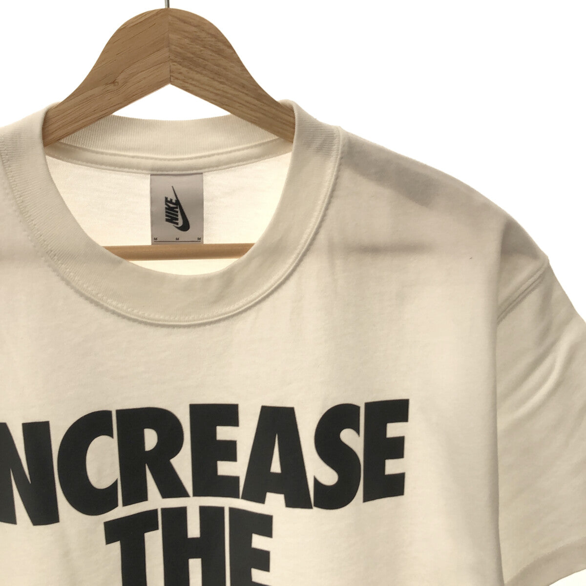 STUSSY / ステューシー | × NIKE / ナイキ コラボ Increase The Peace Tee / ロゴ プリントTシャツ | M  |