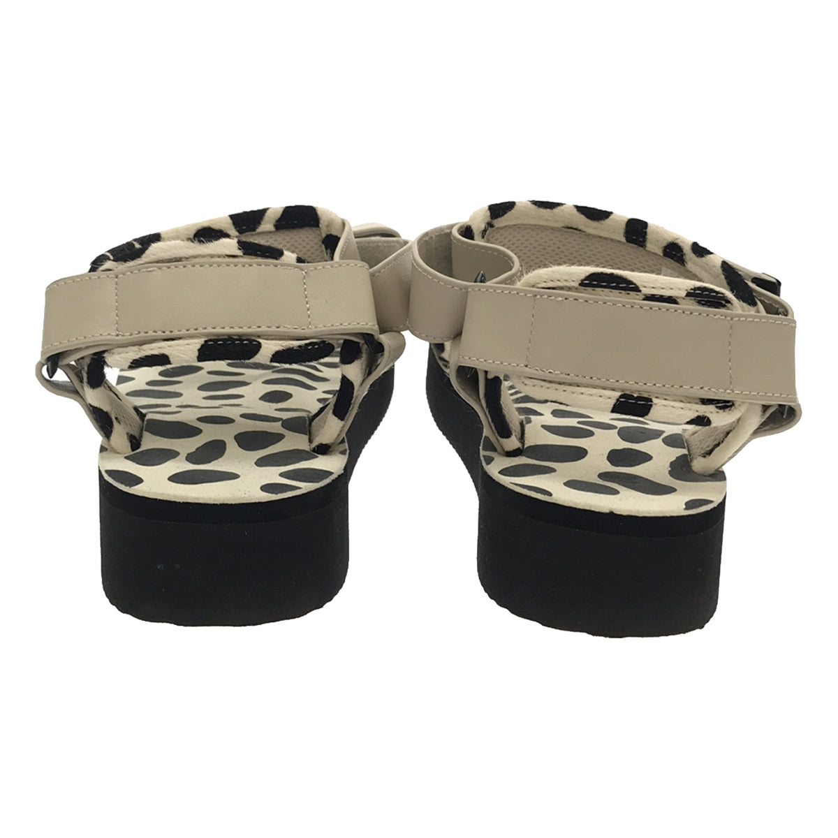 Suicoke / 수이콕 | Drawer별주 CEL V 플랫폼 샌들 | 25 | 아이보리/블랙 | 여성