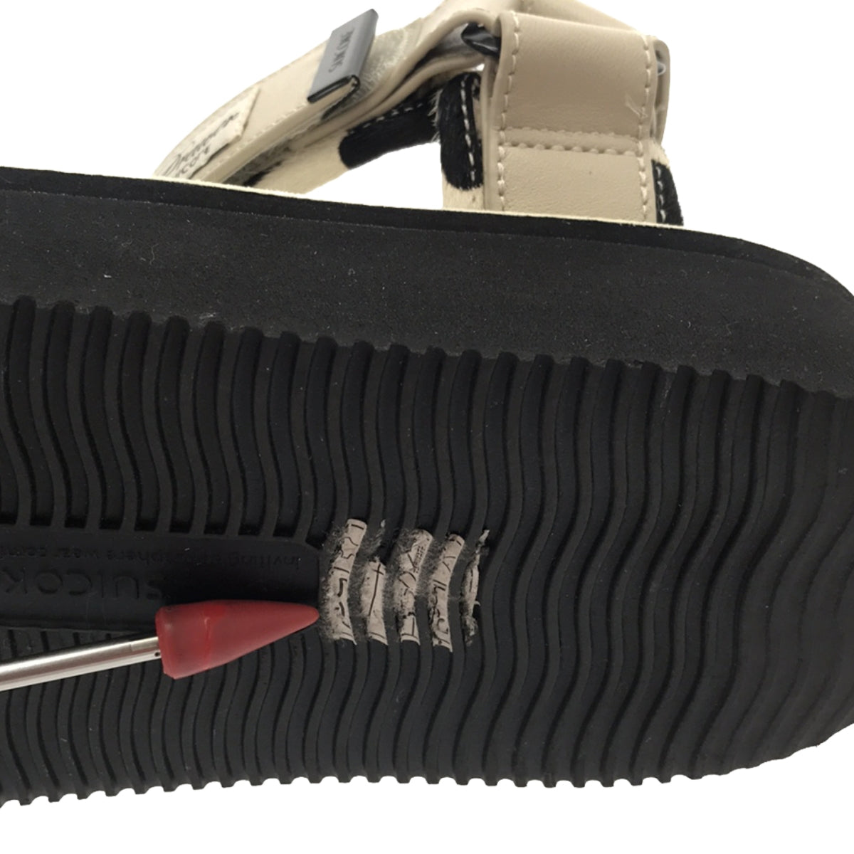 Suicoke / スイコック | Drawer別注 CEL V プラットフォームサンダル | 25 | アイボリー/ブラック | レディース