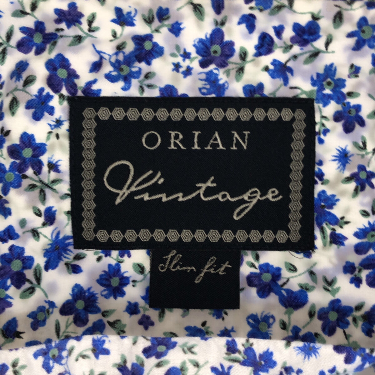 ORIAN / オリアン | SLIM FIT 小花柄 プリントシャツ | L | ブルー系 | メンズ