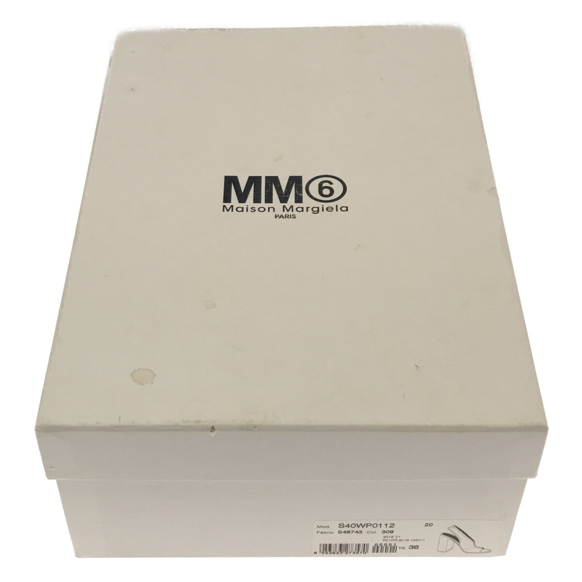 [品相良好] MM6 Maison Margiela / MM6 Maison Margiela |踝帶高跟涼鞋 |尺寸 36 |勃艮第 |女性的