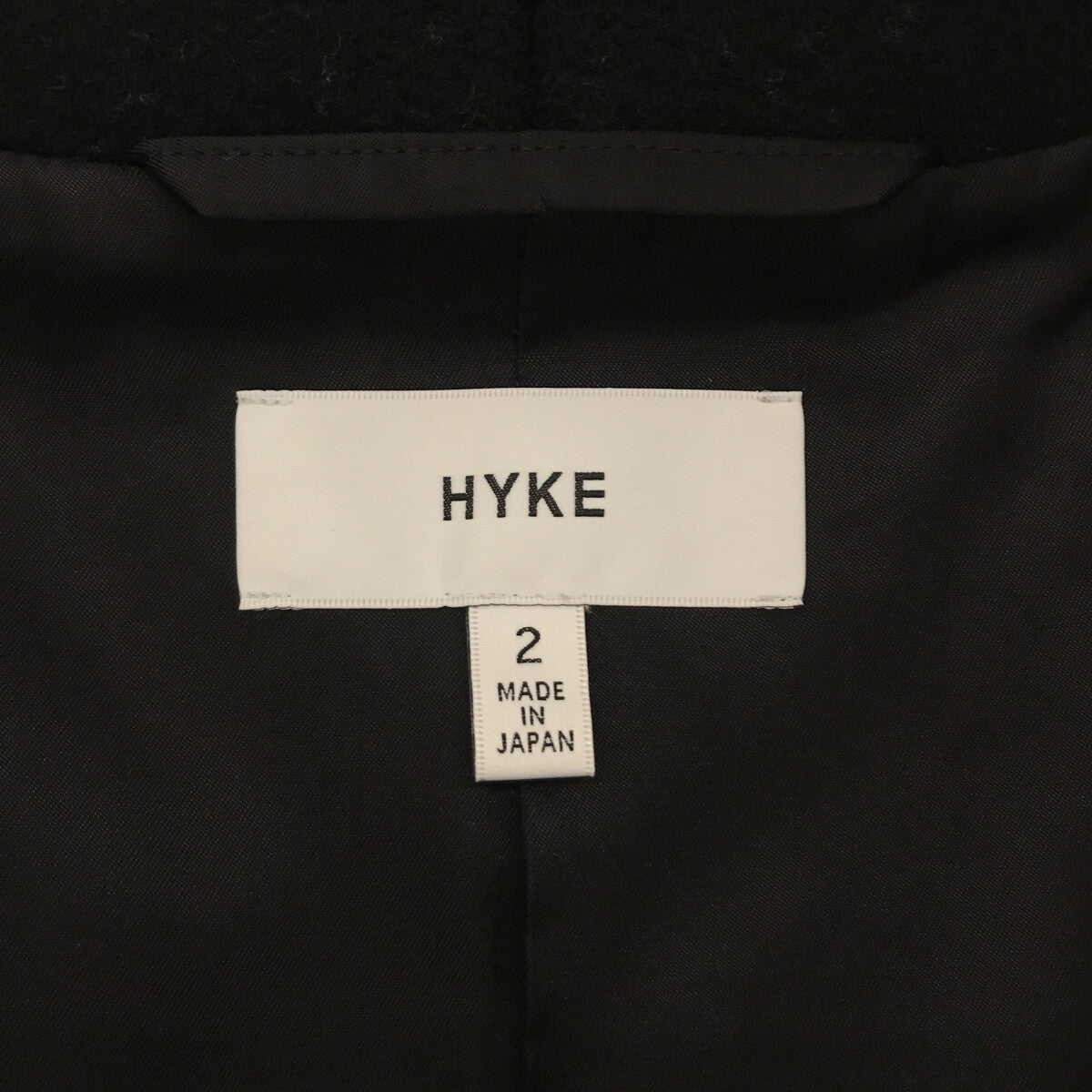 HYKE / ハイク | 2017AW | NO COLLAR PEA COAT ノーカラーコート | 2 |