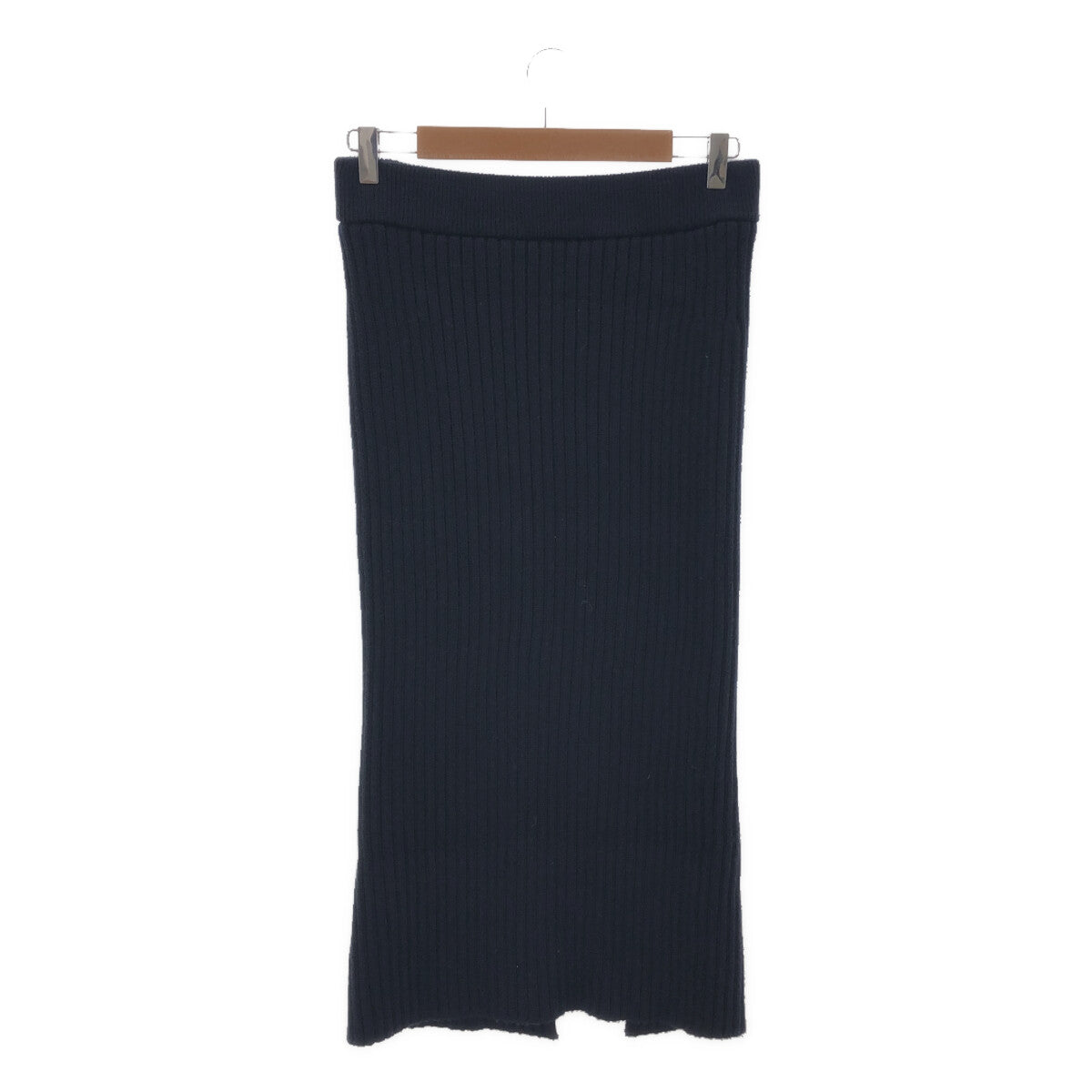 [品相良好] MUSE de Deuxieme Classe | 2023SS | Lily sof 羅紋裙 | 38 |海軍 |女性的