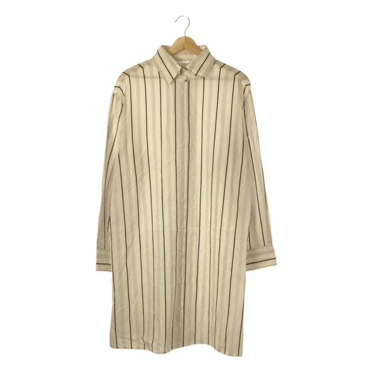 Maison Margiela / メゾンマルジェラ | 2020SS | STRIPED SHIRT DRESS ストライプ シャツドレス ワンピース | 38 | ホワイト | レディース