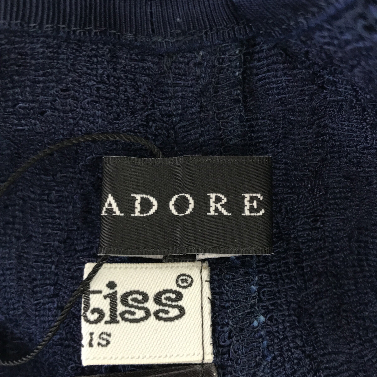 ADORE / アドーア | レース ノースリーブワンピース | 36 | ネイビー | レディース