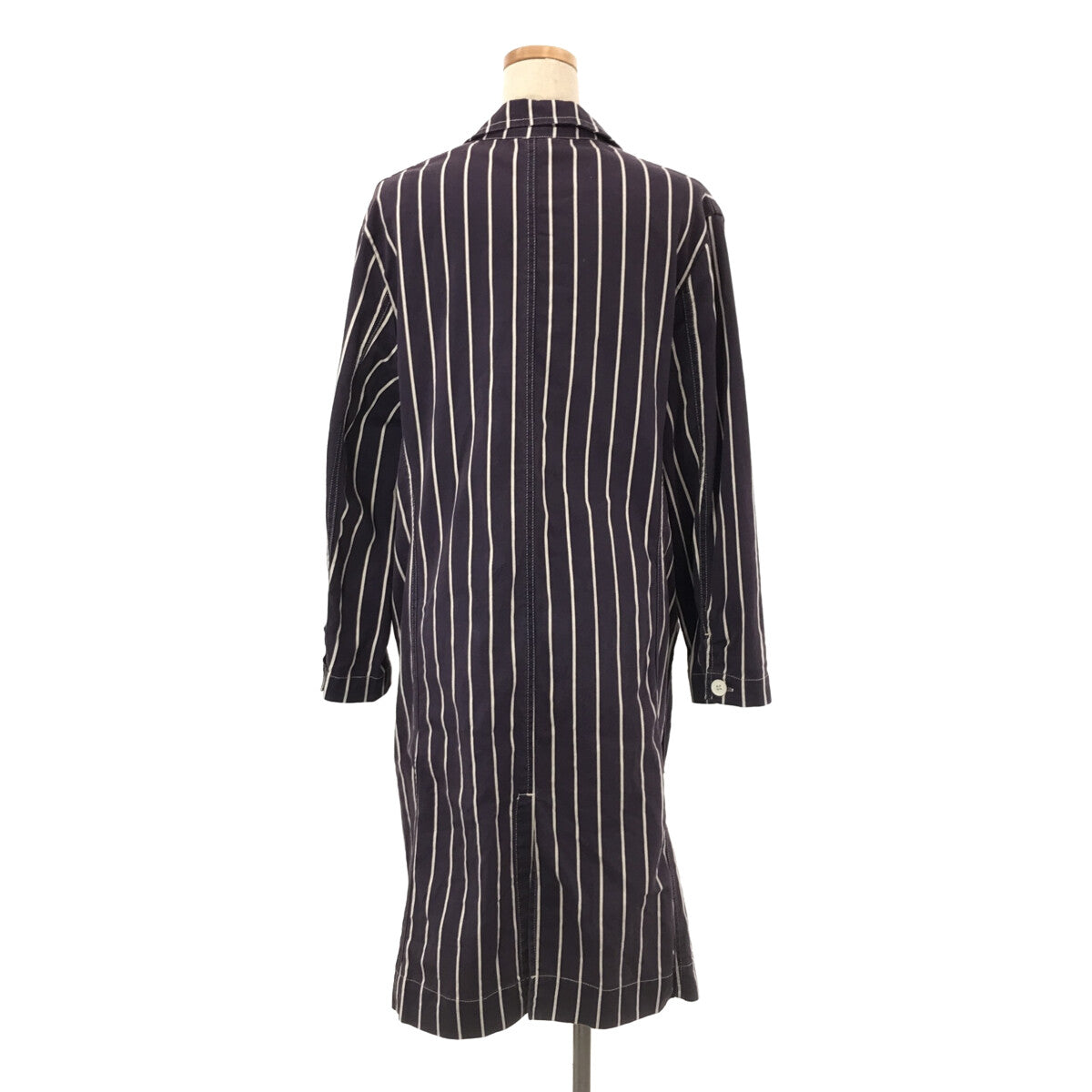 Yarmo / ヤーモ | 製品染め シングルチェスター ショップコート | L | 茄子紺 | レディース