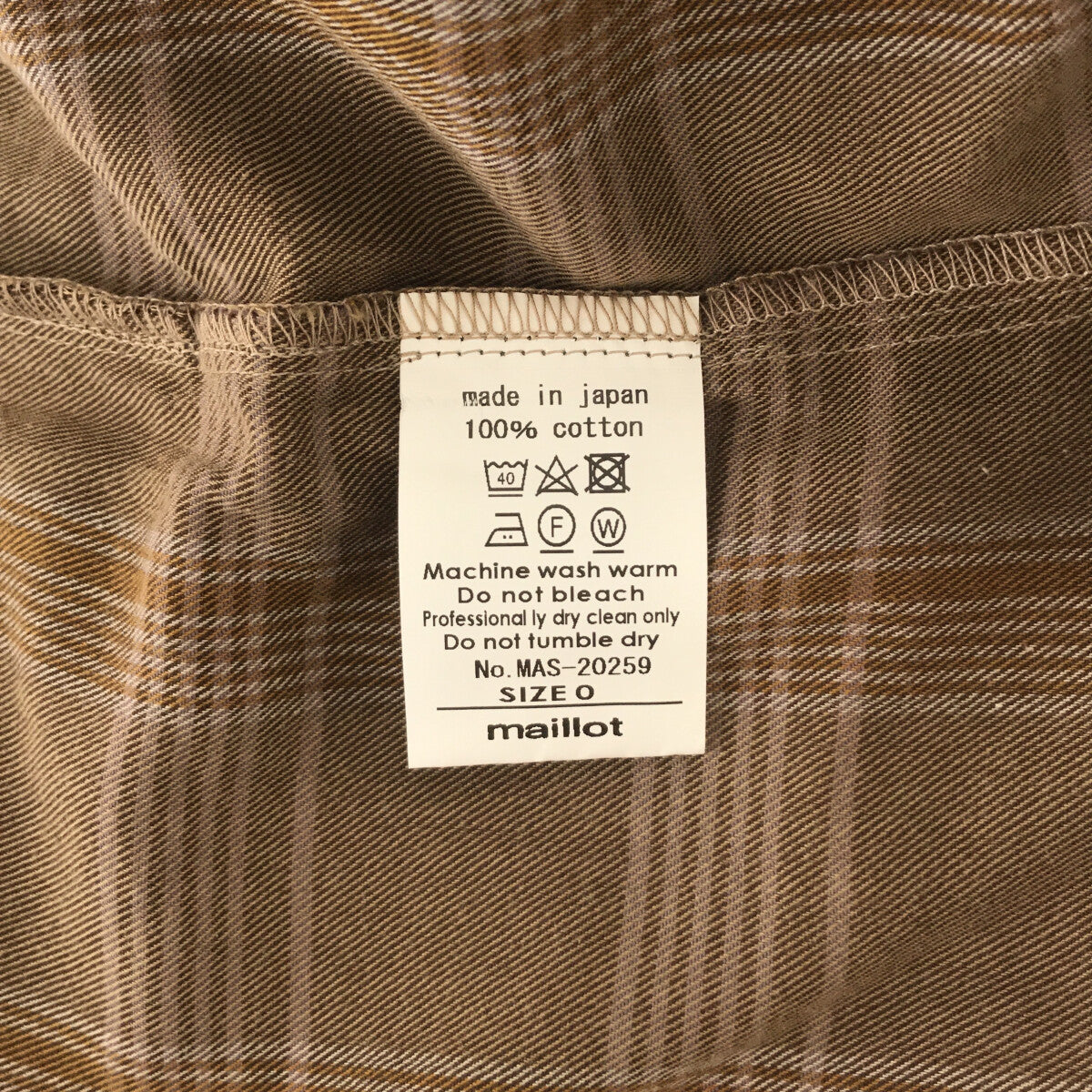 maillot / マイヨ | チェック オーバーシャツ | 0 | マルチカラー | レディース