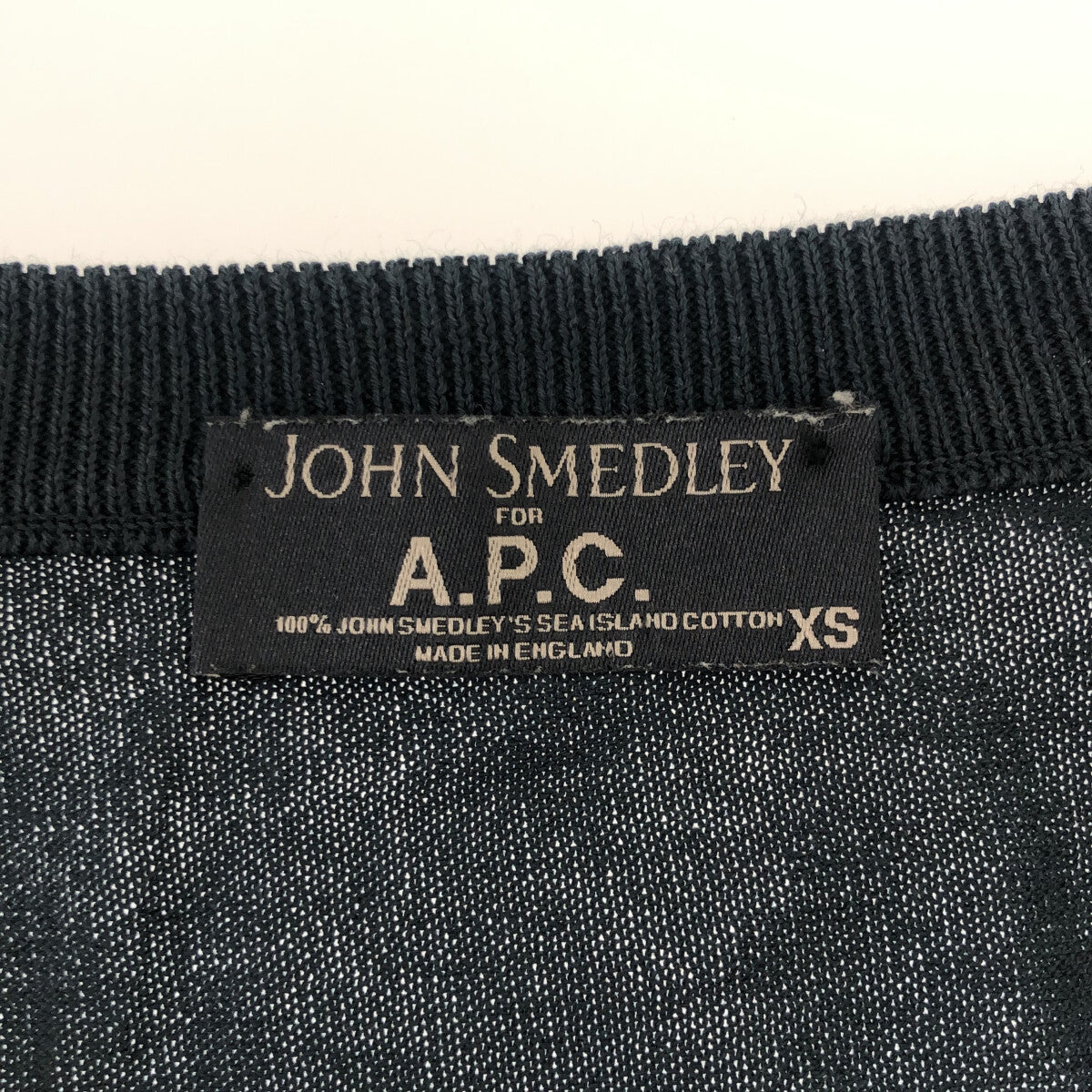 JOHN SMEDLEY APC Vネック コットンニット ジョンスメドレー - ニット