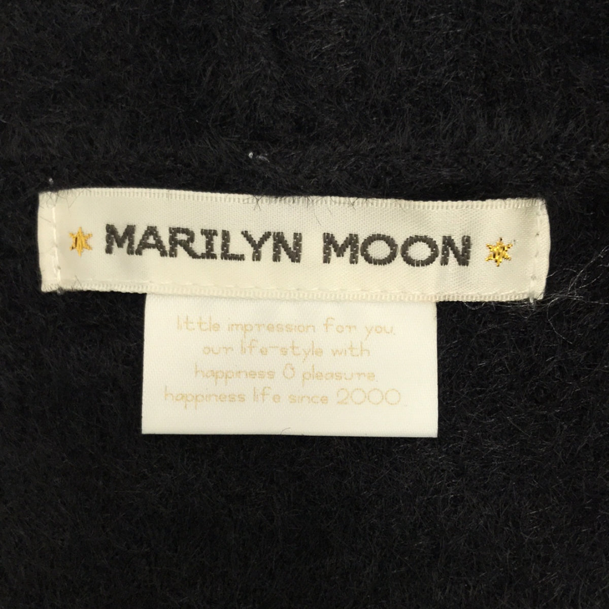 【美品】  MARILYN MOON / マリリンムーン | フェイクファー フーデッドコート | ブラック | レディース