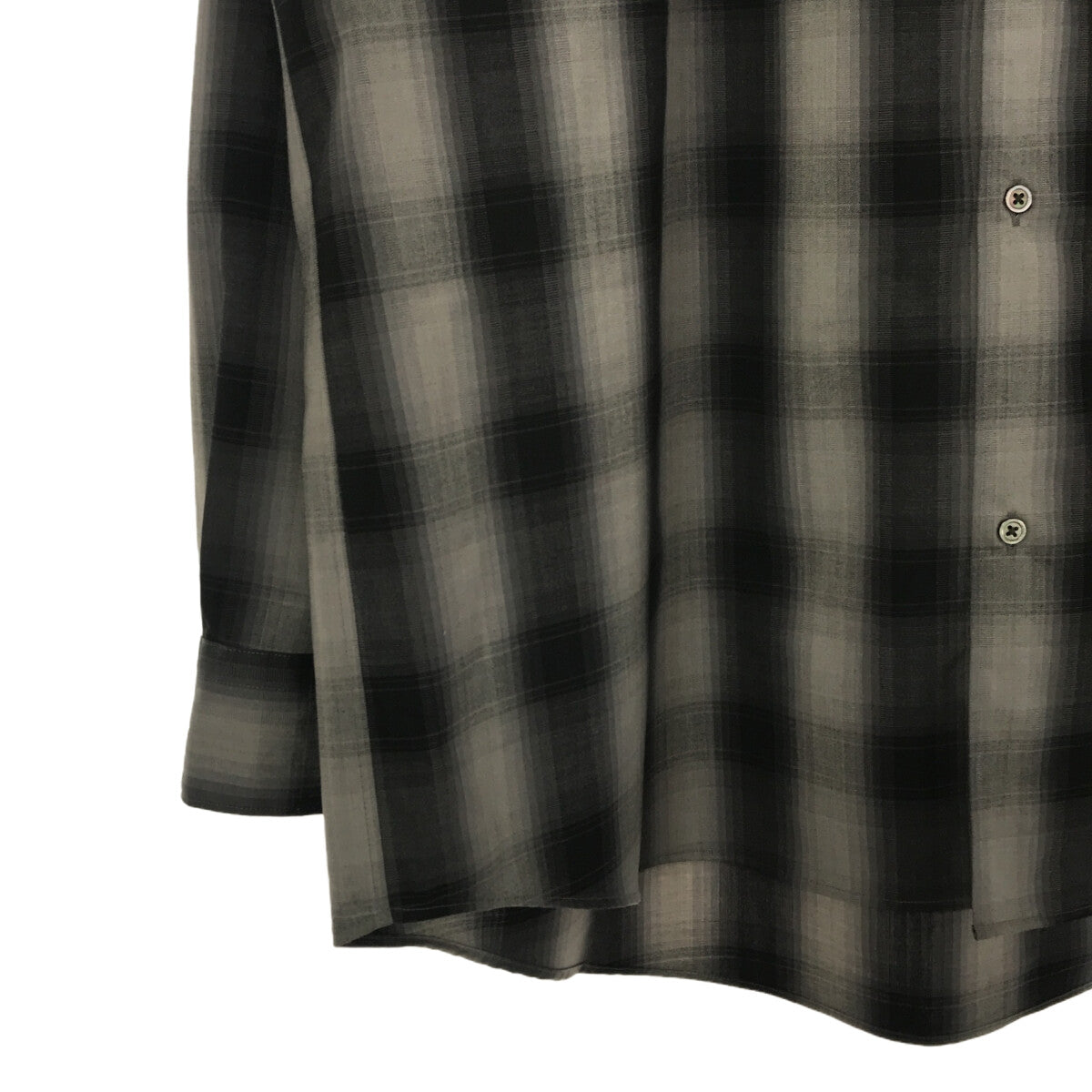 Graphpaper / グラフペーパー | Ombre Check Oversized Regular Collar Shirt /  オンブレチェック オーバーサイズ シャツ | O/S （ ONE SIZE） | メンズ