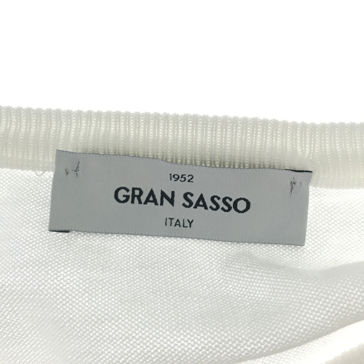 Gran Sasso / グランサッソ | クルーネック コットン ニット | 52 |