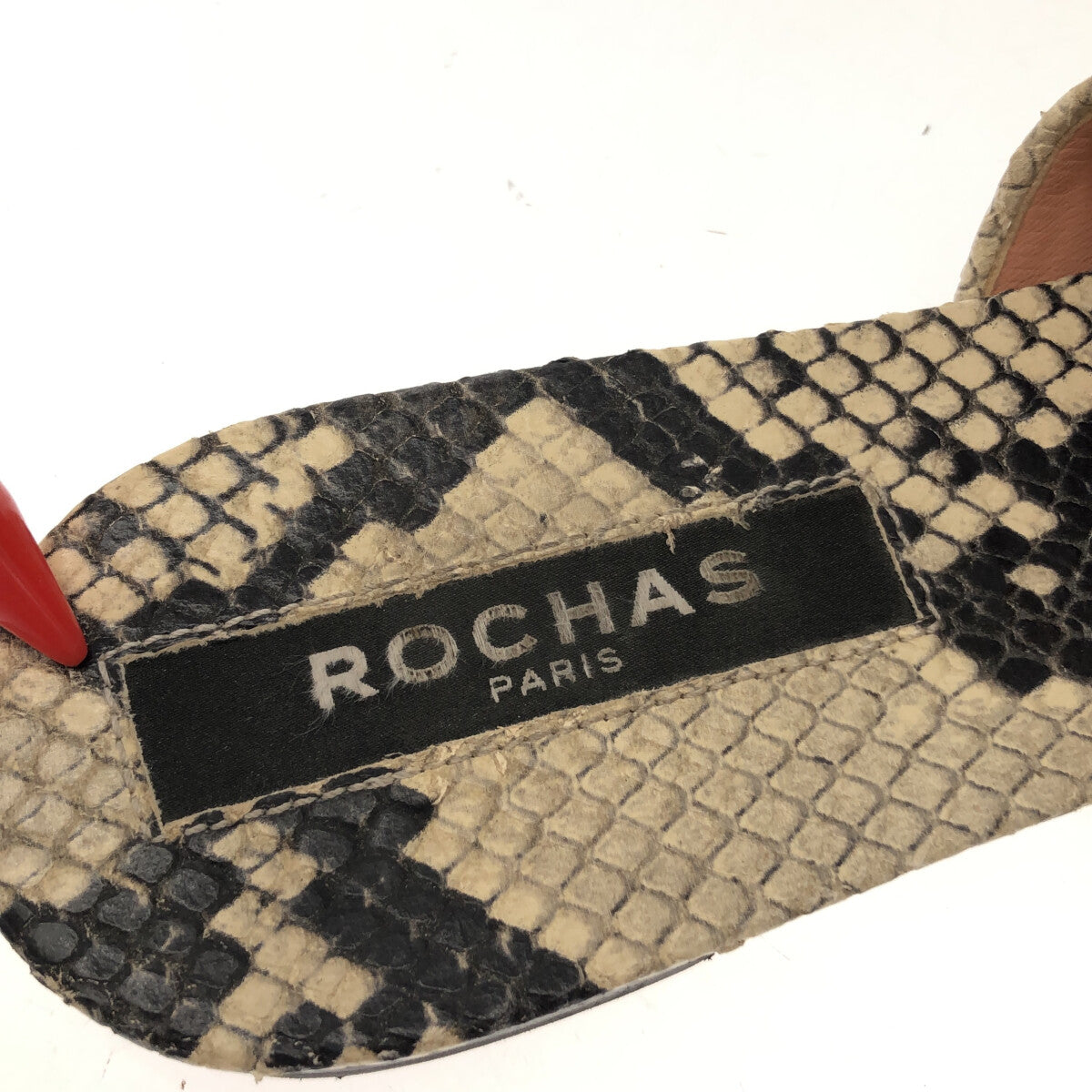 ROCHASロシャス 完売 ファーサンダル37 - 靴