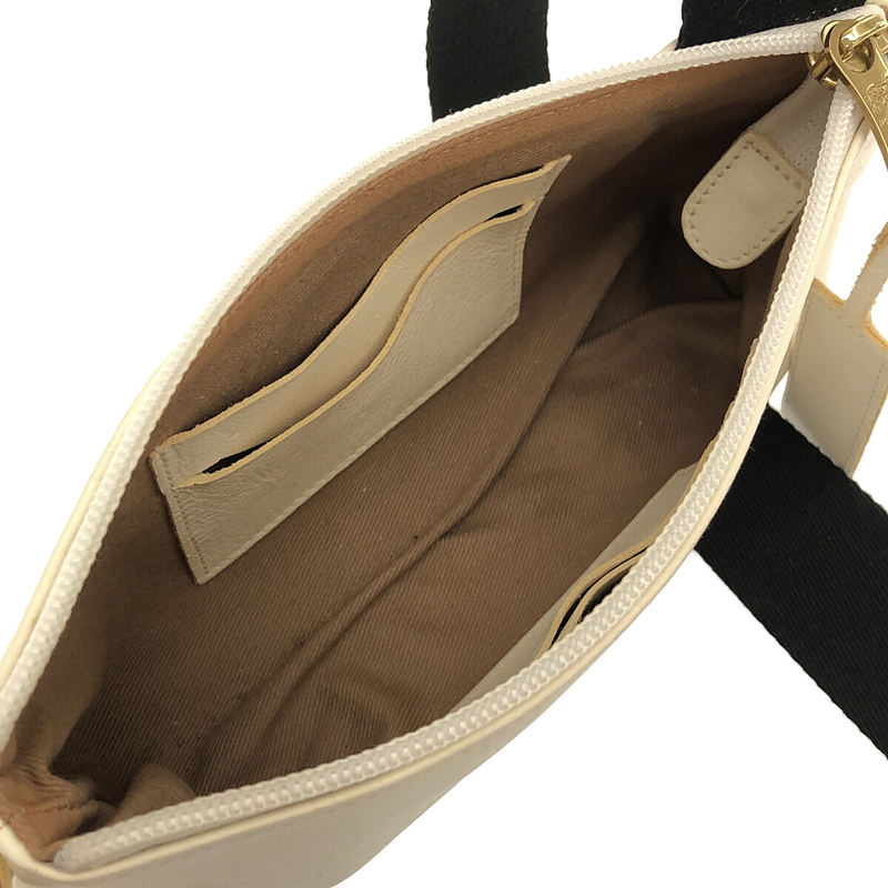 [狀況良好] IL BISONTE | 2020春夏 |單肩腰包 |白色 |女性的