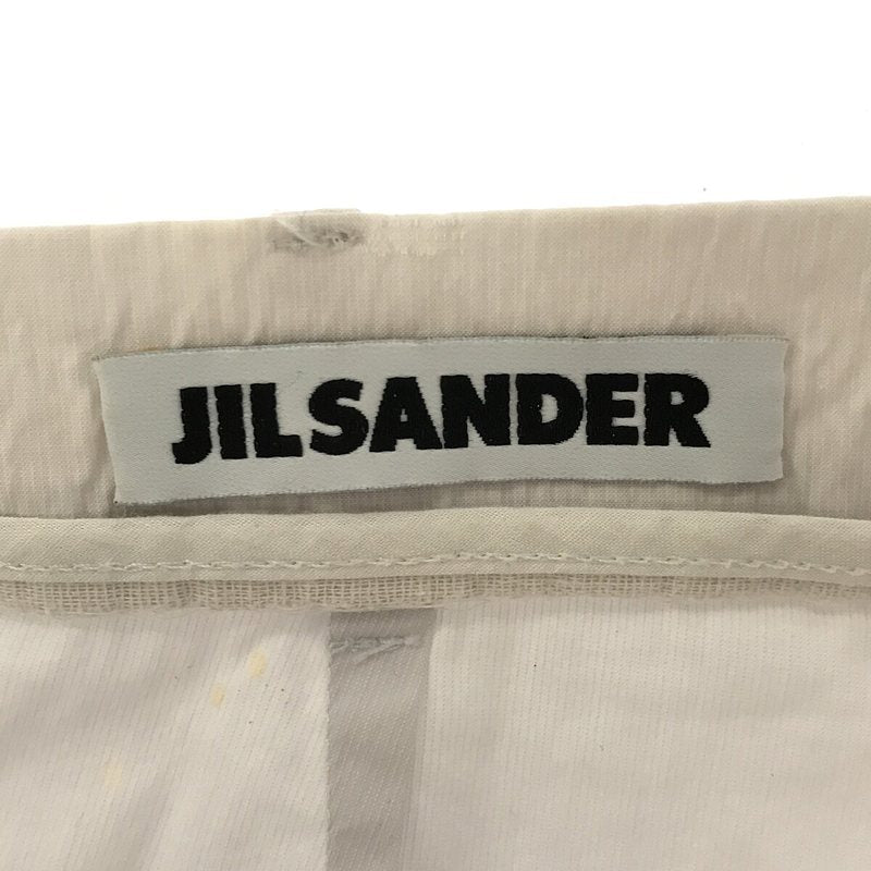 JIL SANDER / ジルサンダー | コットンナイロン テーパードパンツ | 32