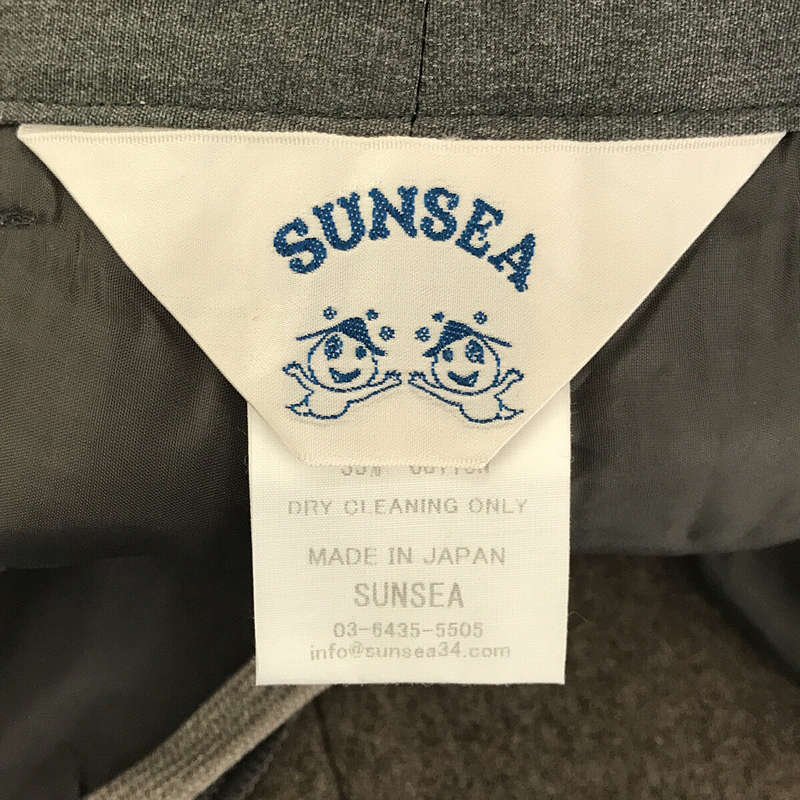 SUNSEA / サンシー | 2021AW | FELTON PANTS ウールメルトンテーパード