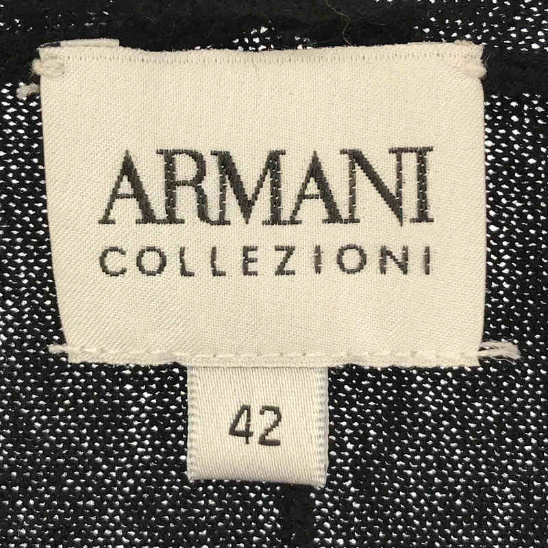 ARMANI COLLEZIONI / アルマーニコレツォーニ | ウール カシミヤ 変形 ボタンレス カーディガン | 42 |