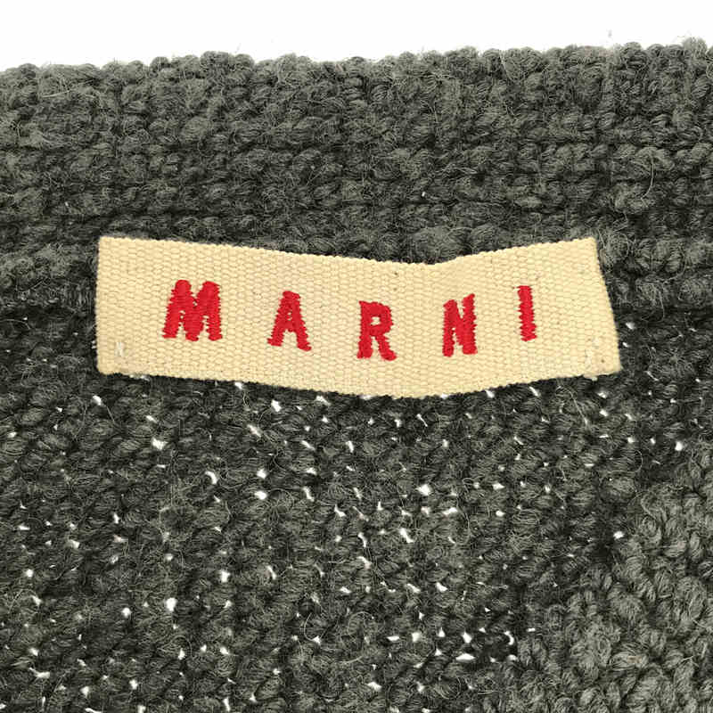 MARNI / マルニ | アルパカ ウール ニット カーディガン | 40 | グレー