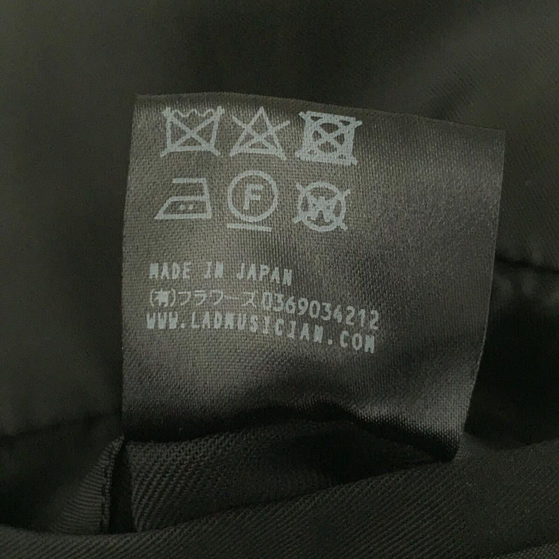 LAD MUSICIAN / ラッドミュージシャン | 2021AW | 20/1 ギャバ ステンカラー コート Gray Khaki | 44 | ブラック | メンズ