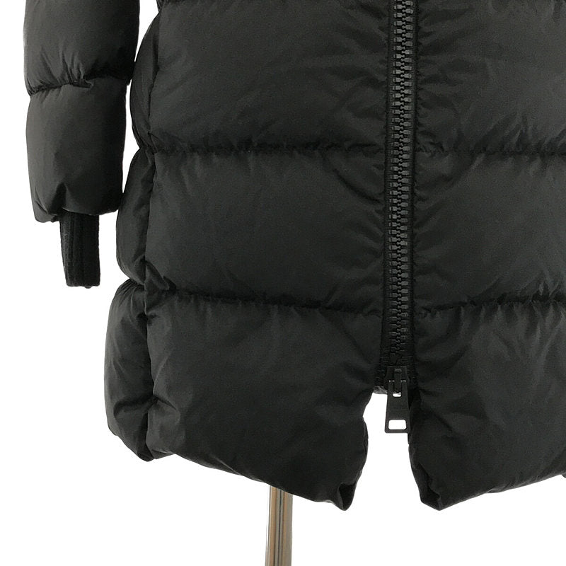 HERNO | POLAR-TECH Ribbed Long Down Coat | Size 38 | Black | Women's