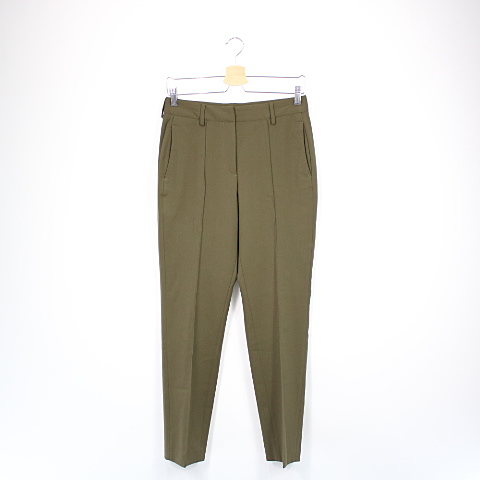 【美品】  CELLAR DOOR / セラドアー | ウールパンツ | 40 | カーキ | レディース