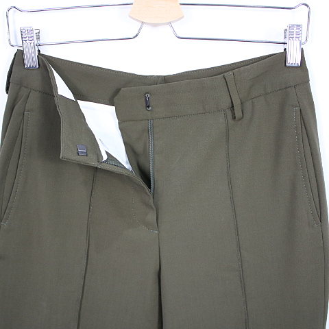【美品】  CELLAR DOOR / セラドアー | ウールパンツ | 40 | カーキ | レディース