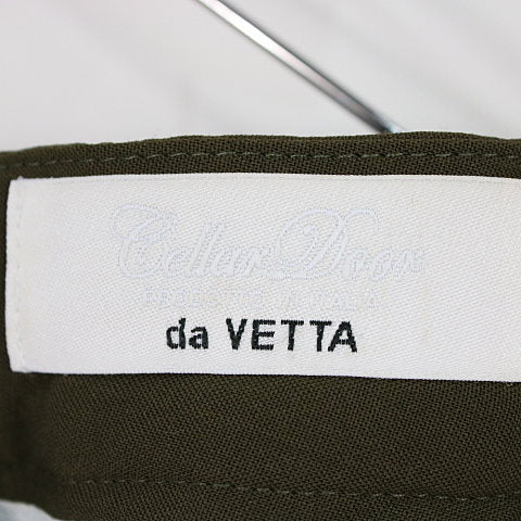 【美品】  CELLAR DOOR / セラドアー | ウールパンツ | 40 | カーキ | レディース