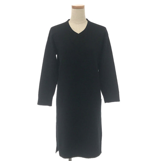 [Good Condition] HERMES | Cashmere Knit Dress | Size 34 | Black | Women's