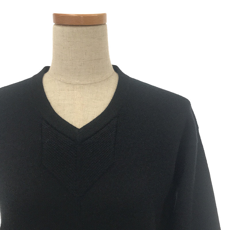 【美品】  HERMES / エルメス | カシミヤ ニットワンピース | 34 | ブラック | レディース